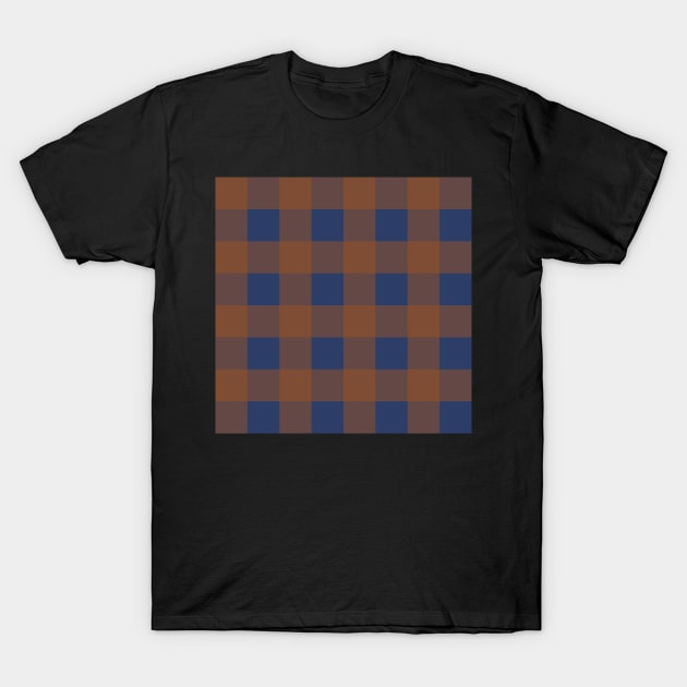 Little Critter Plaid - Navy and Brown T-Shirt by A2Gretchen